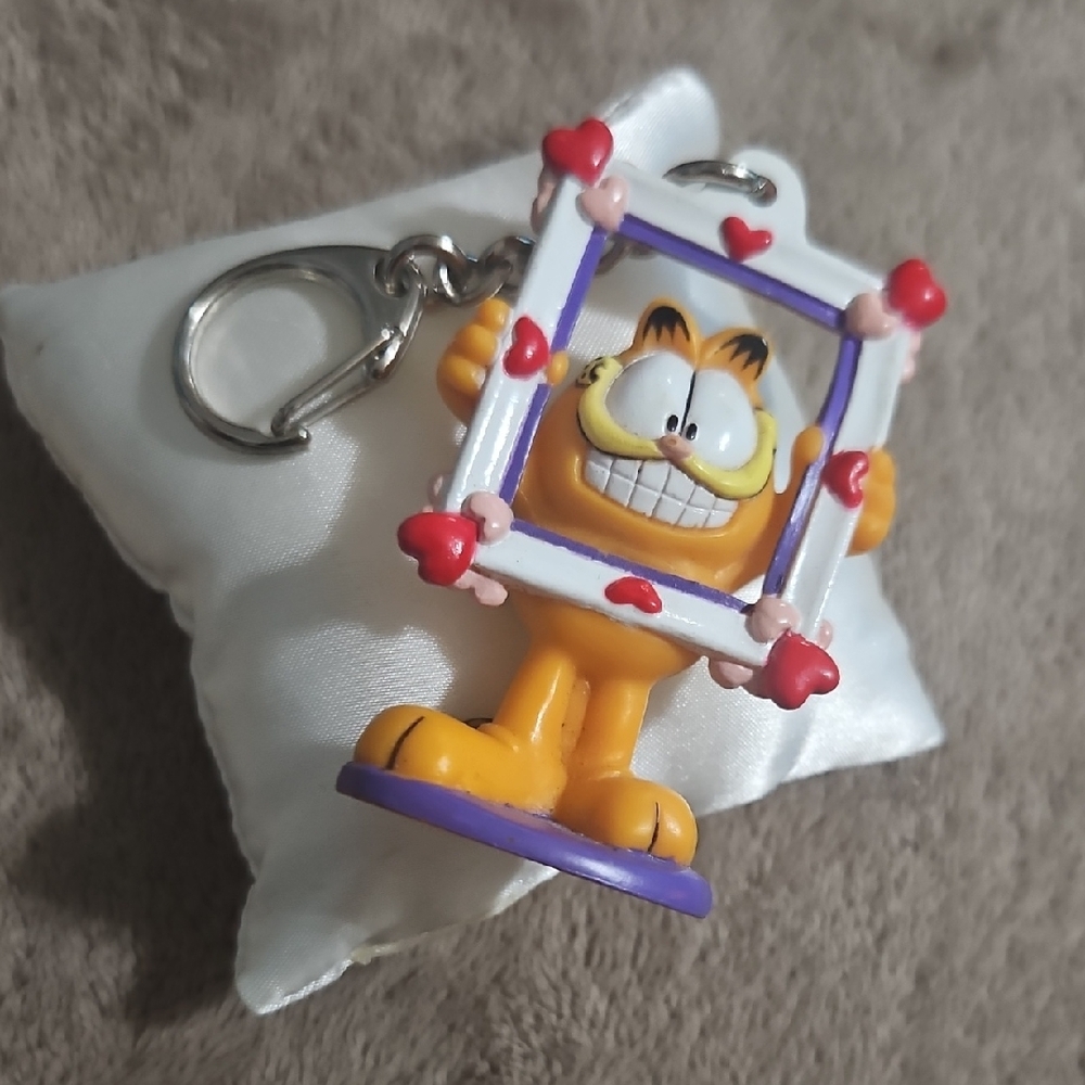 Garfield Key Holder with Purple and Yellow Accents